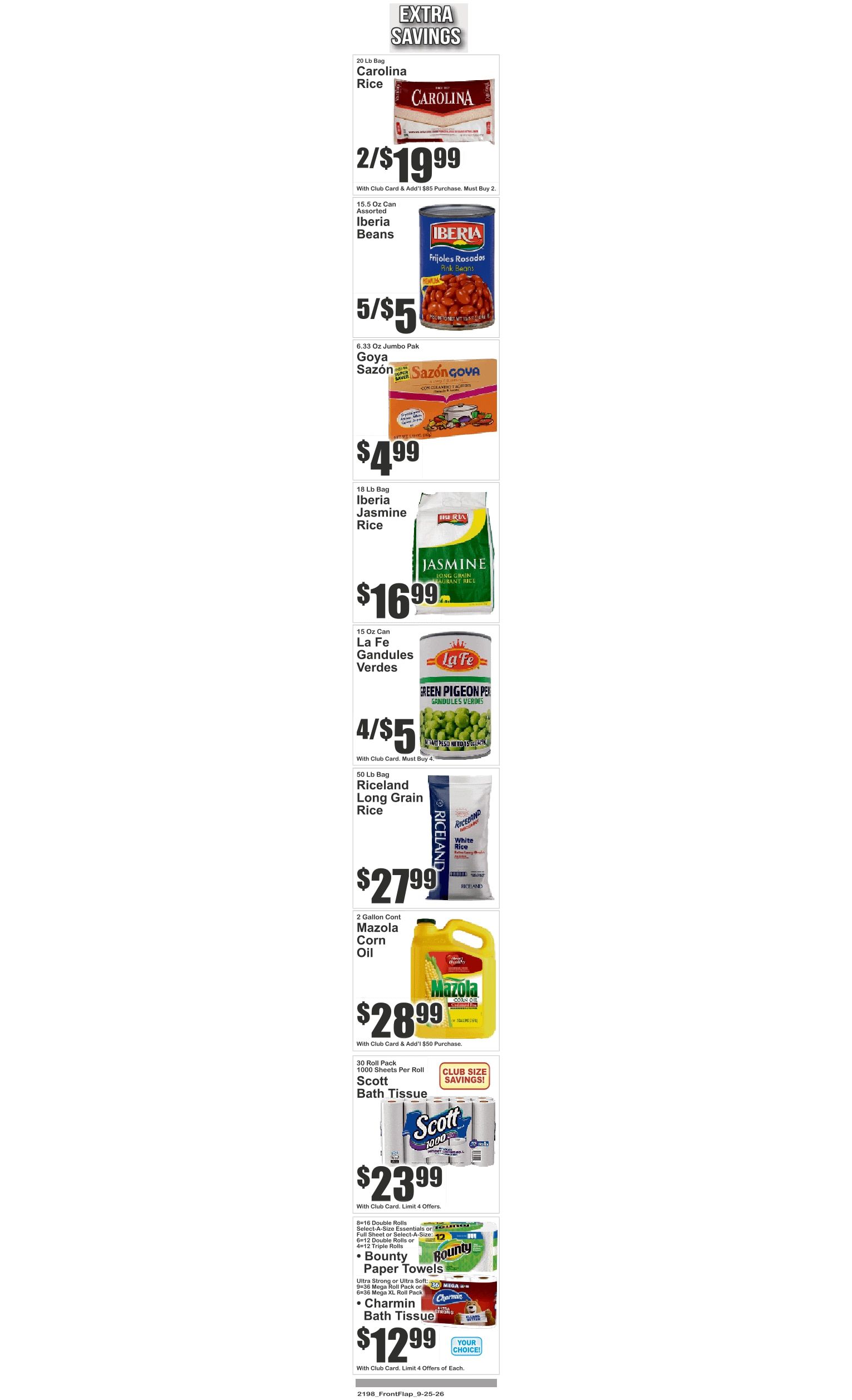 Food Universe (760 Melrose Ave., Bronx, NY) 09/25 - 10/01 Preview Weekly Ad September 25 - October 1, 2026