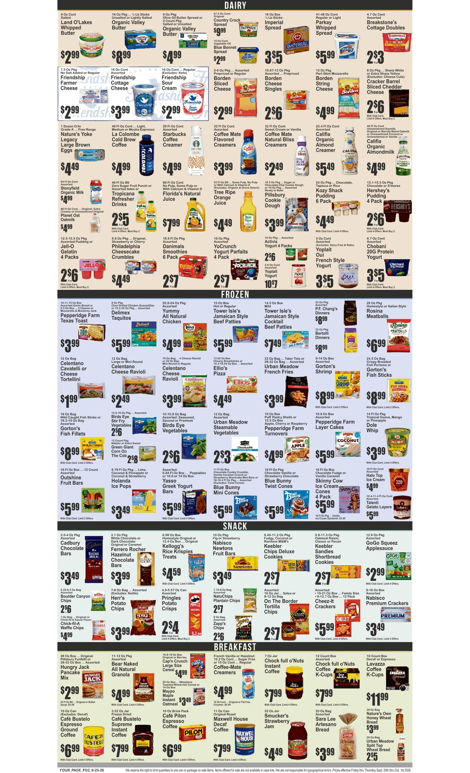 Food Universe (760 Melrose Ave., Bronx, NY) 09/25 - 10/01 Preview Weekly Ad September 25 - October 1, 2026