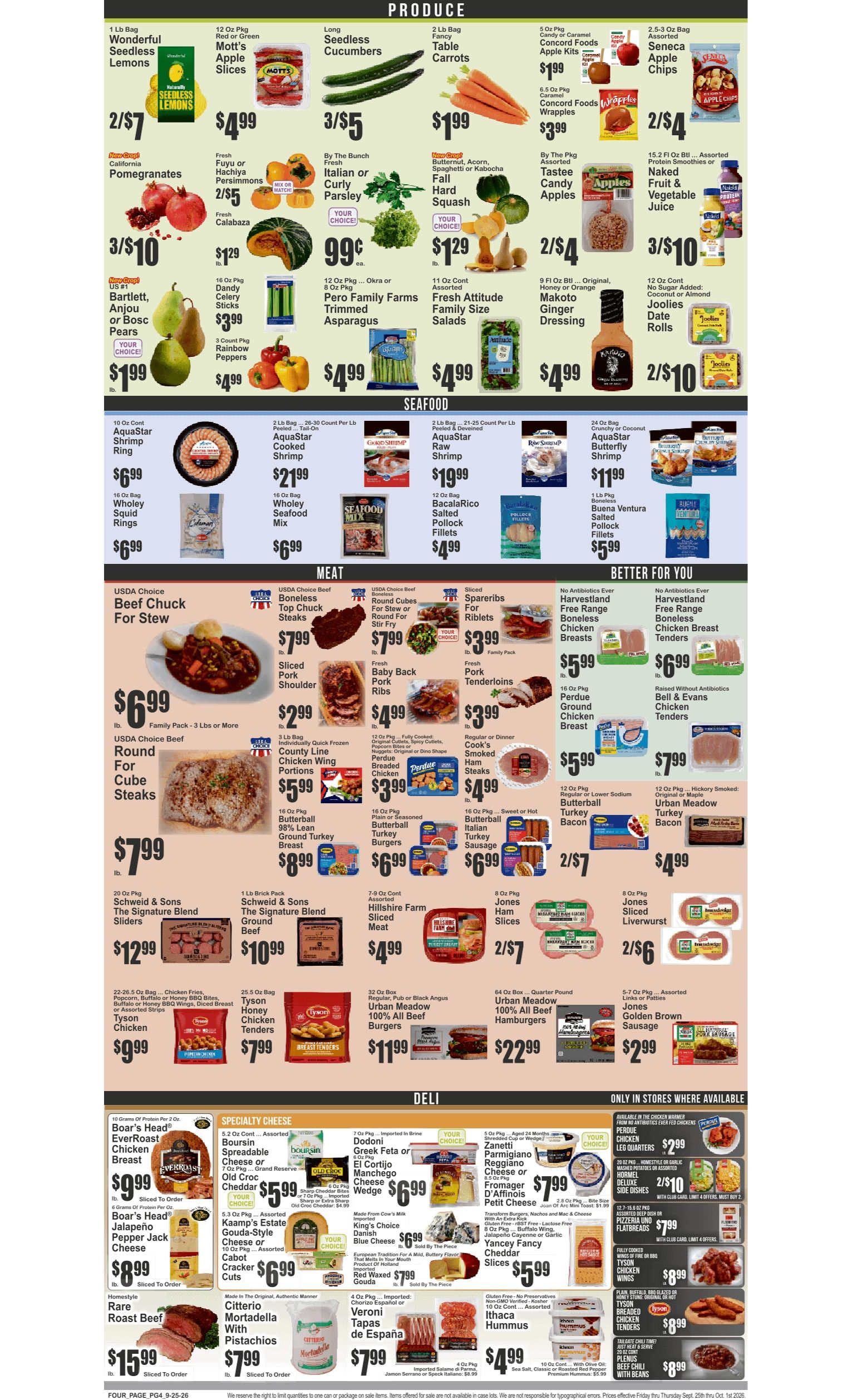Food Universe (760 Melrose Ave., Bronx, NY) 09/25 - 10/01 Preview Weekly Ad September 25 - October 1, 2026