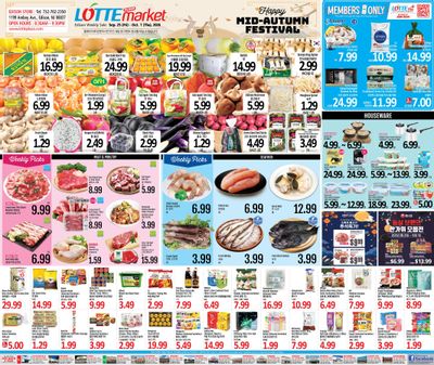 Lotte Plaza Market (1199 Amboy Avenue, Edison, NJ) Korean and English Weekly Ad September 25 - October 1, 2026