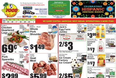 Food World Supermarket Weekly Ad September 25 - October 1, 2026