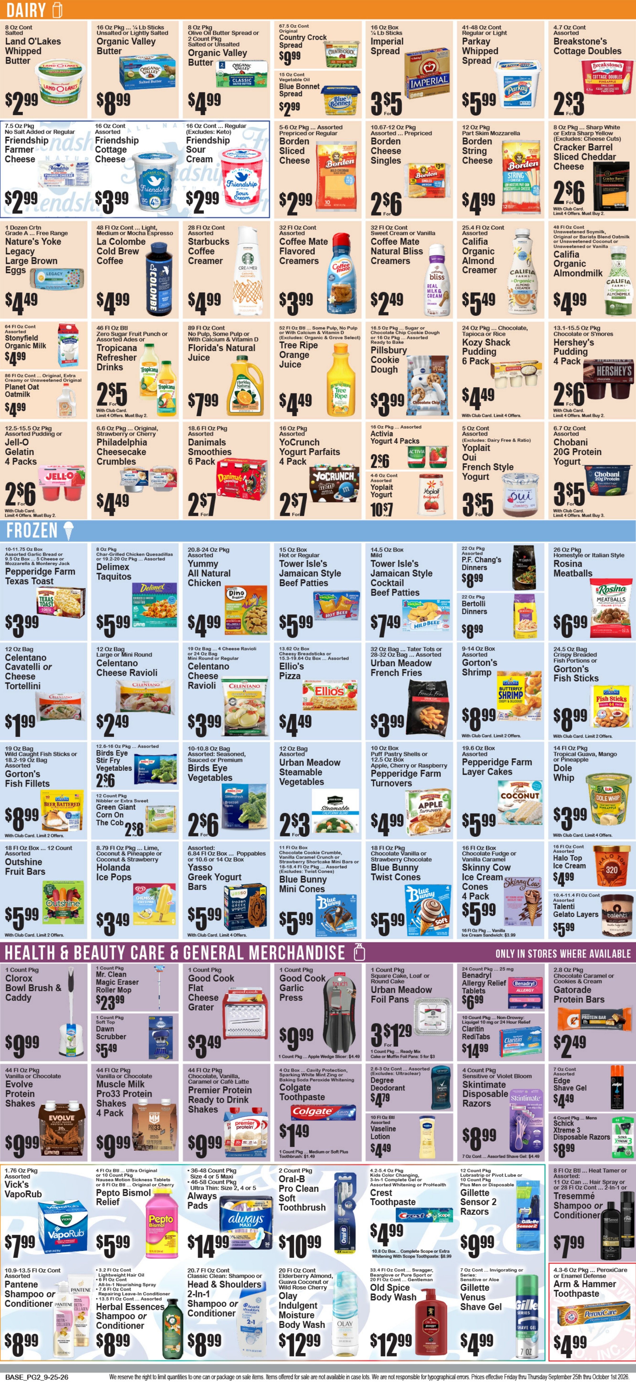 Food World Supermarket Weekly Ad September 25 - October 1, 2026