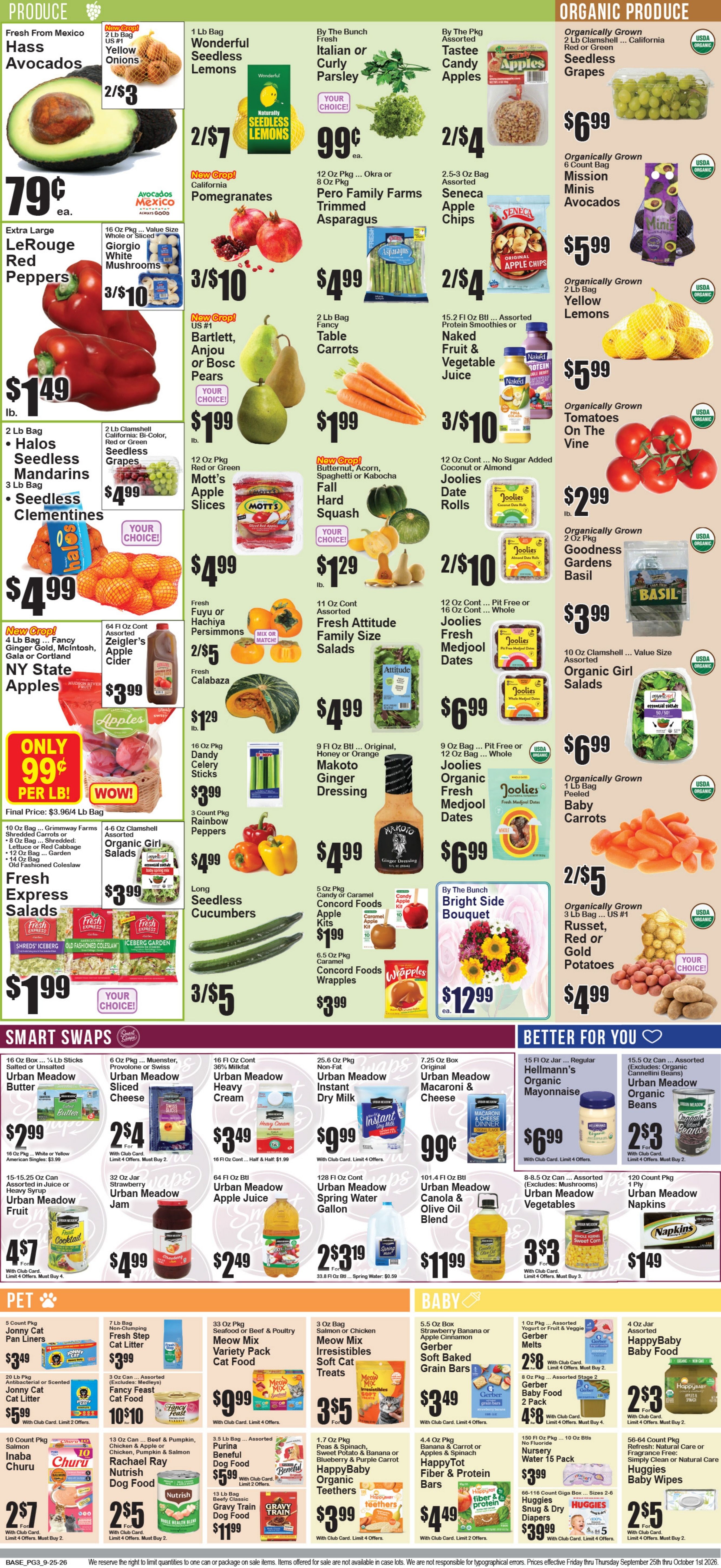 Food World Supermarket Weekly Ad September 25 - October 1, 2026