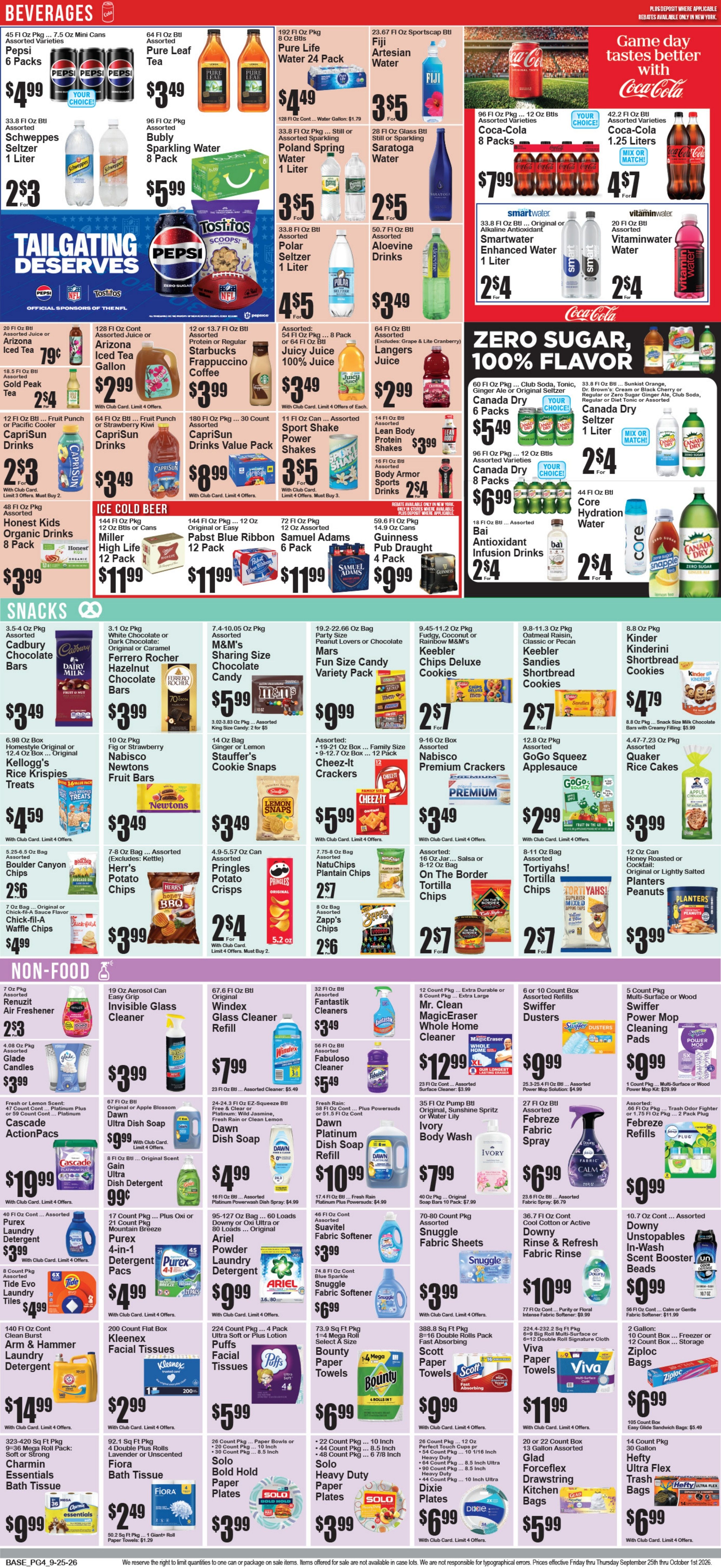 Food World Supermarket Weekly Ad September 25 - October 1, 2026