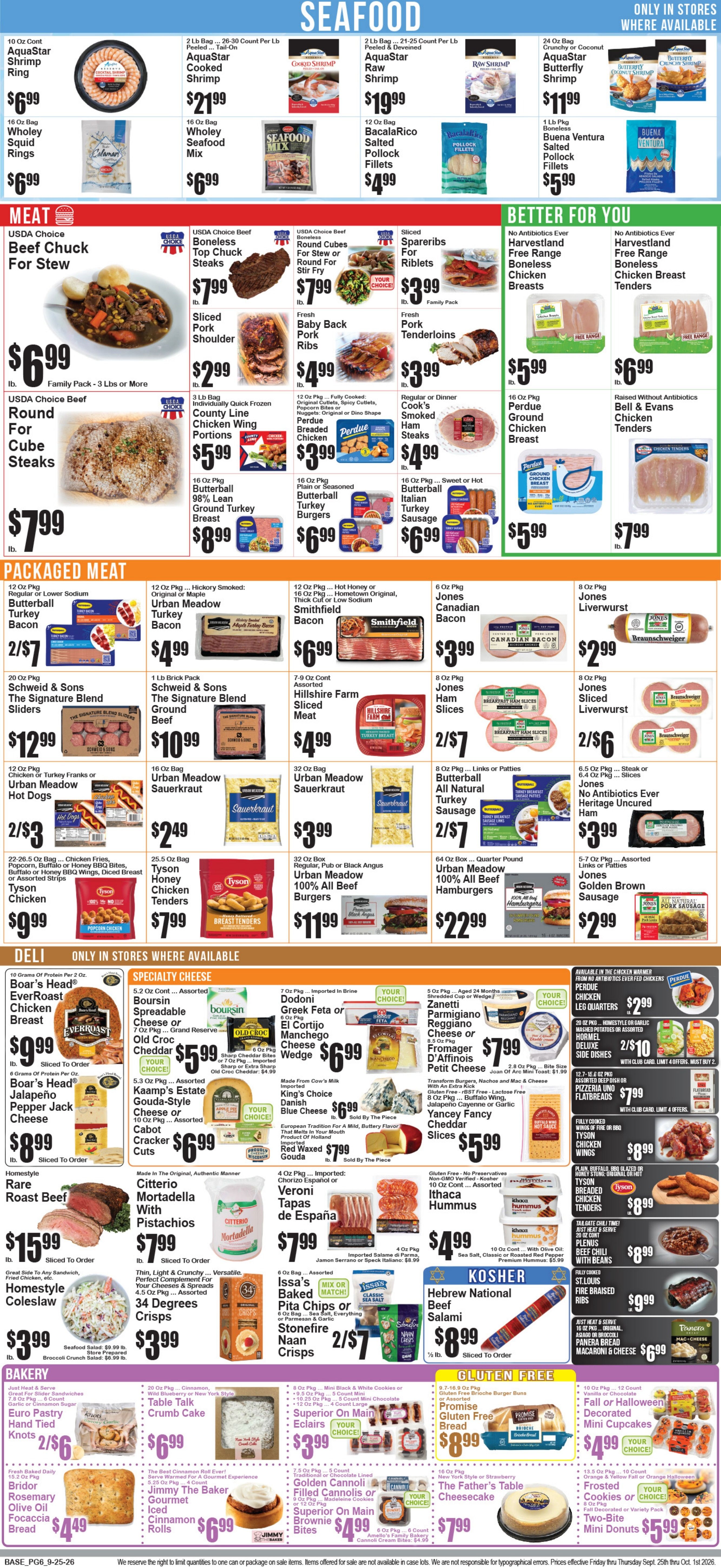 Food World Supermarket Weekly Ad September 25 - October 1, 2026