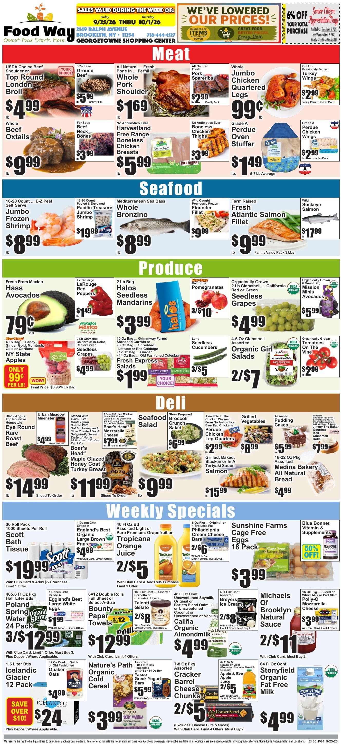 Food Way Weekly Ad September 25 - October 1, 2026