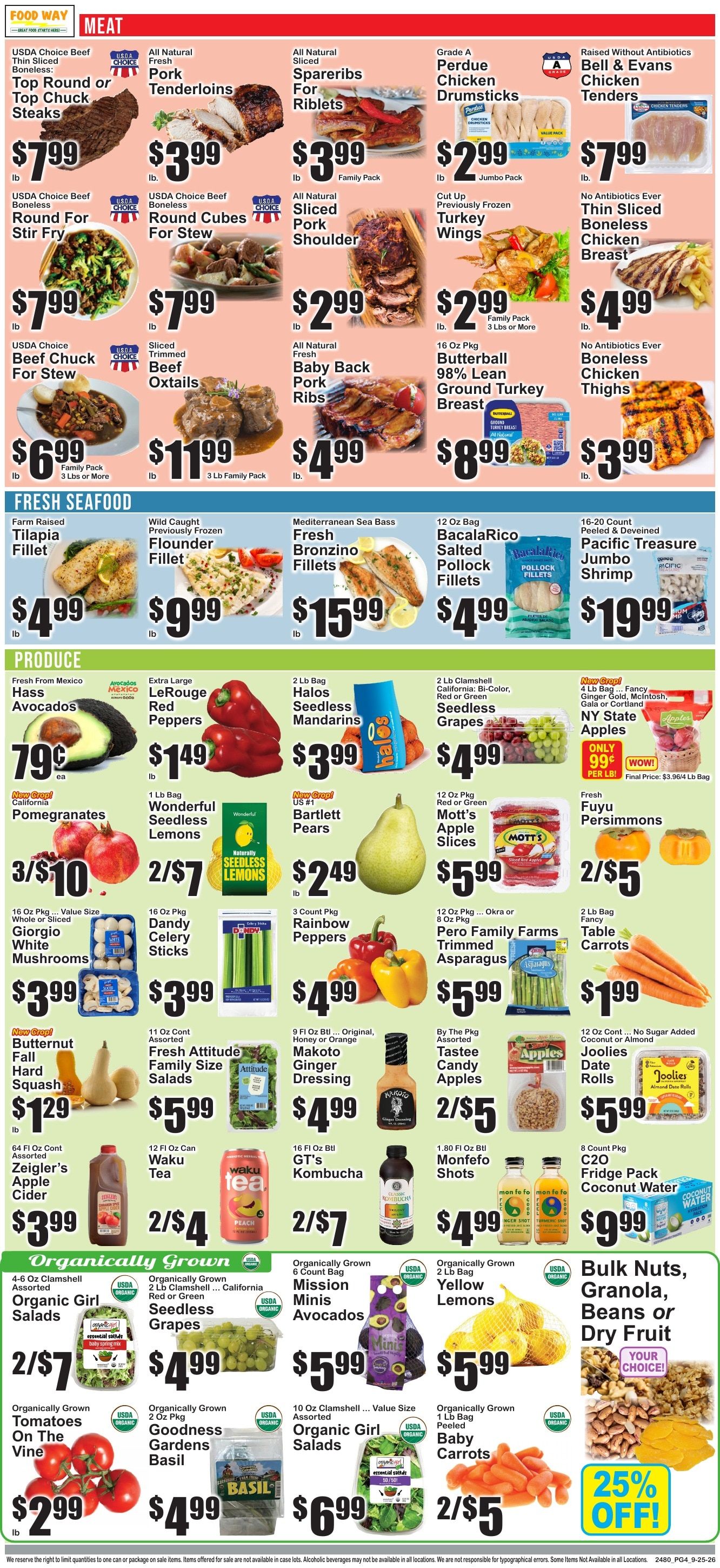 Food Way Weekly Ad September 25 - October 1, 2026