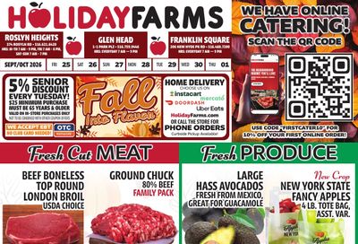 Holiday Farms Weekly Ad September 25 - October 1, 2026