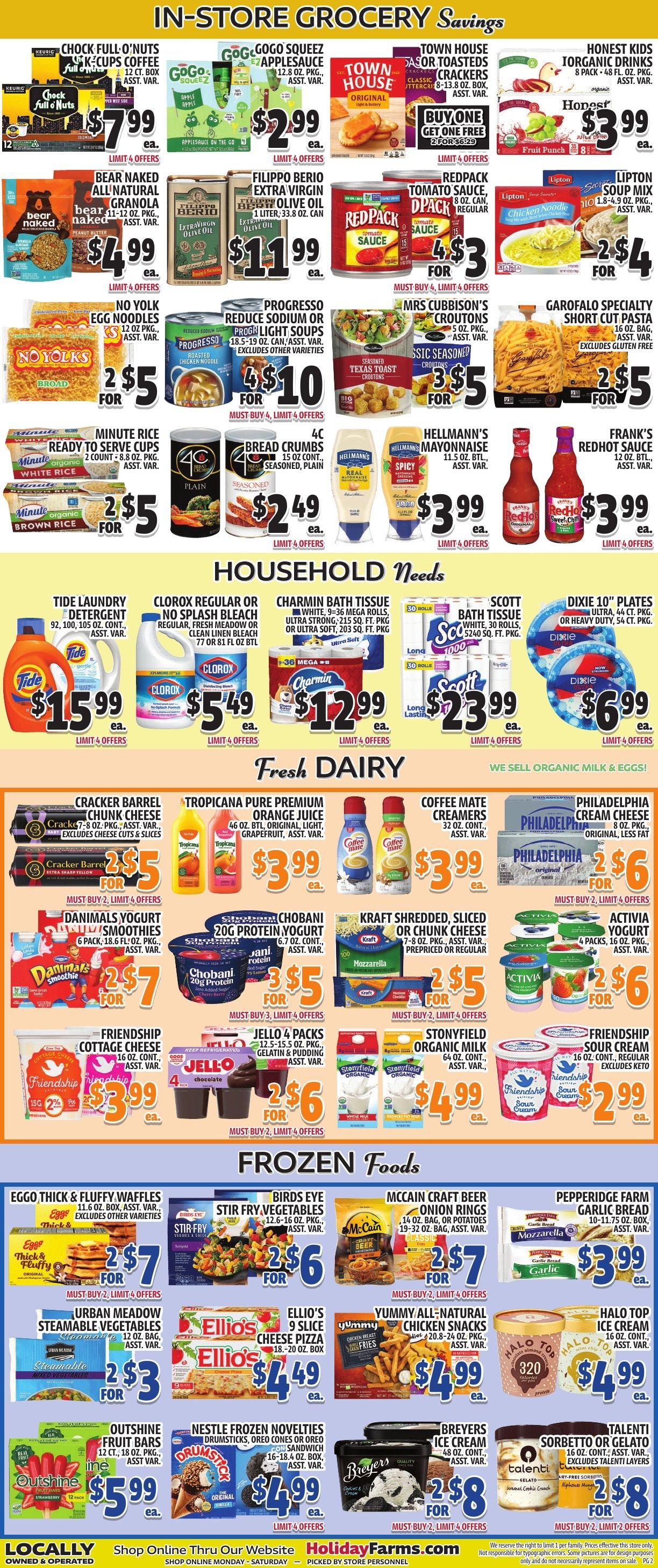 Holiday Farms Weekly Ad September 25 - October 1, 2026