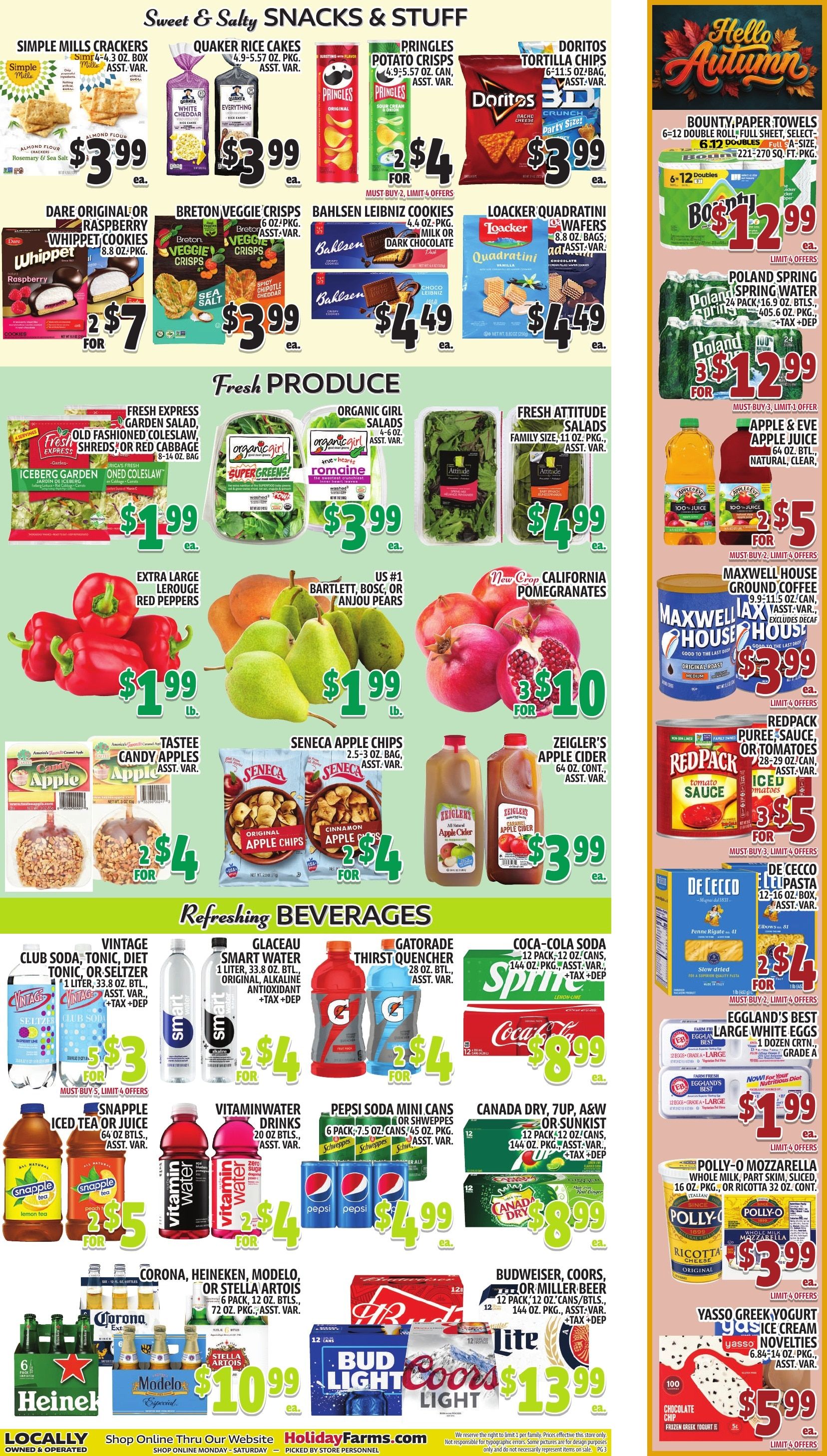 Holiday Farms Weekly Ad September 25 - October 1, 2026