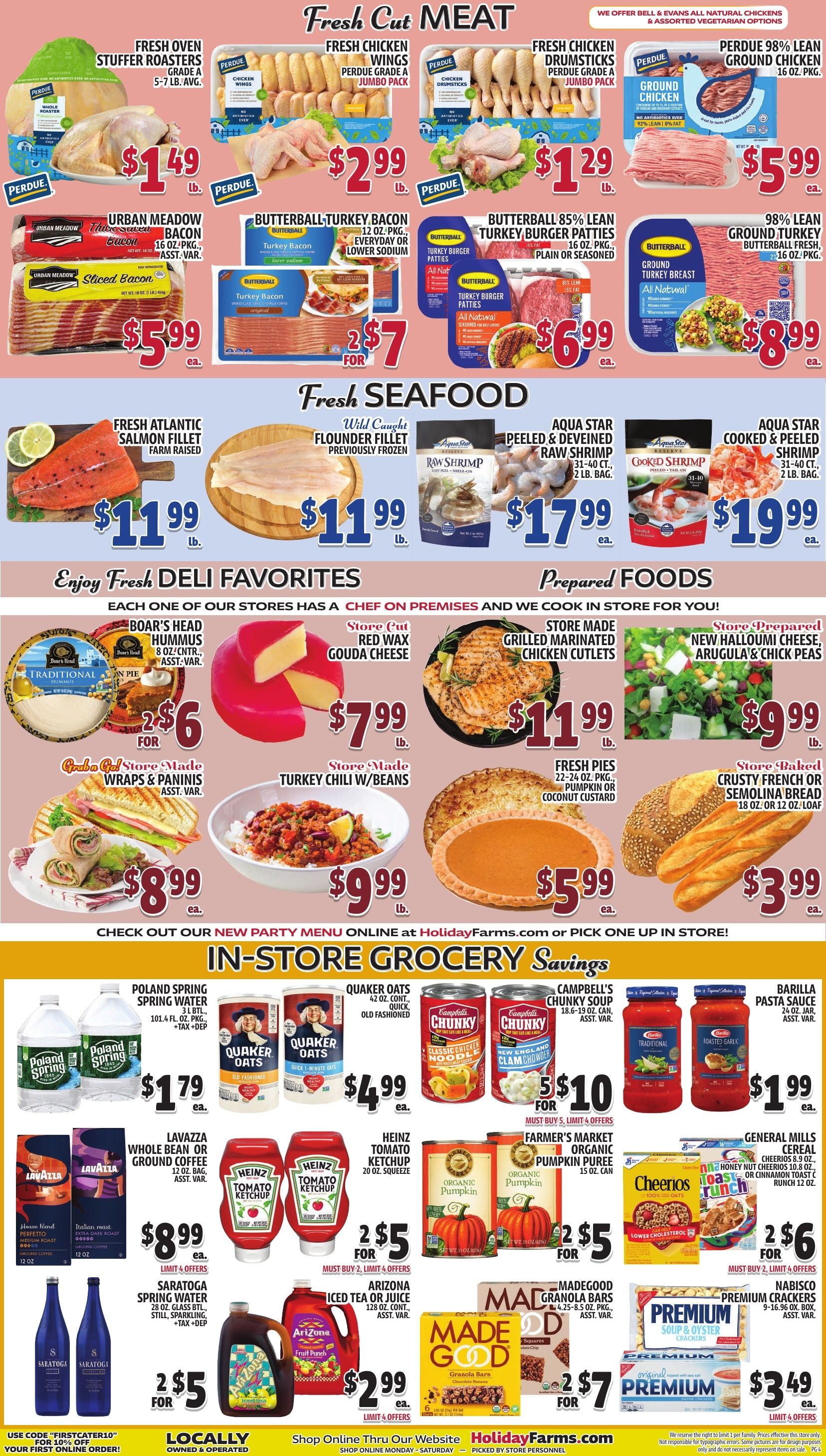 Holiday Farms Weekly Ad September 25 - October 1, 2026