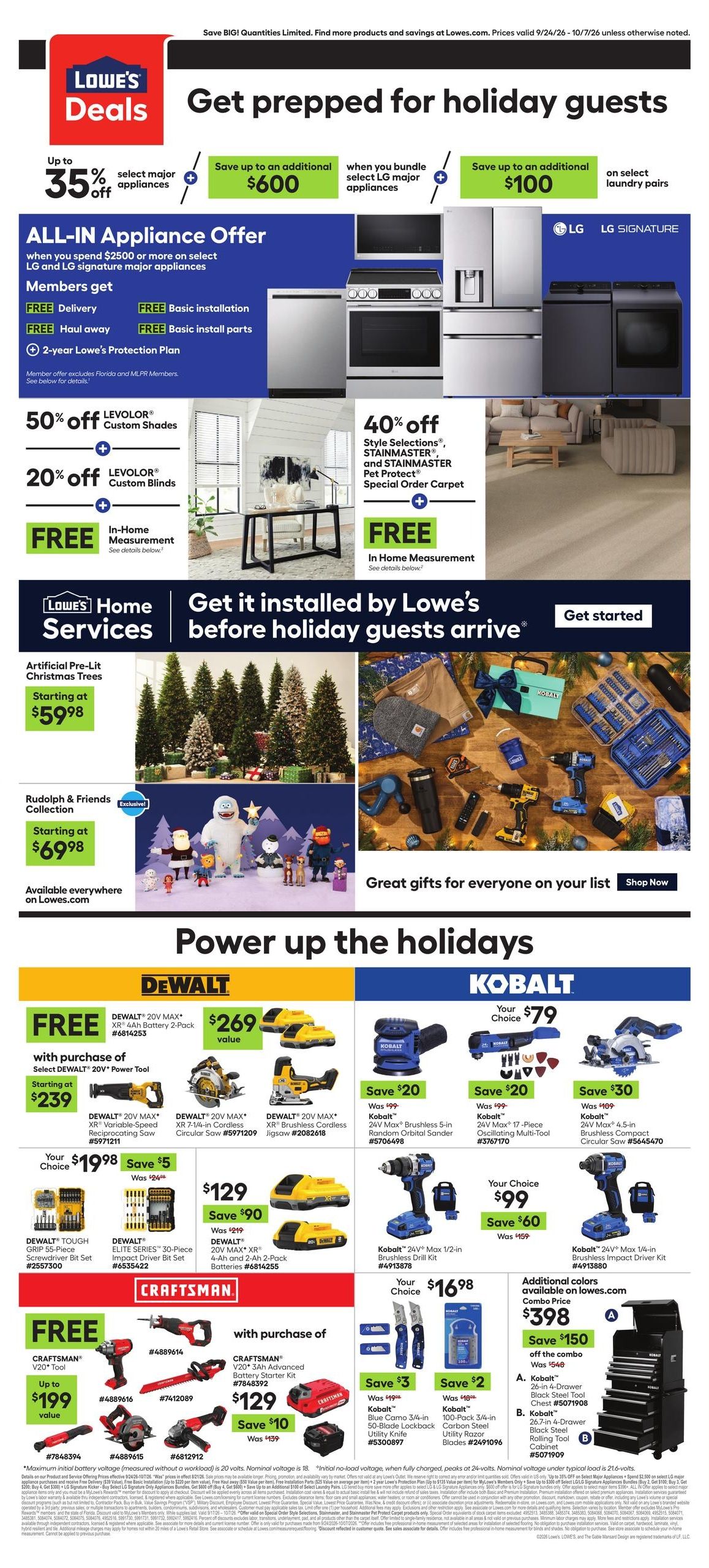 Lowe's (Deltona Area, FL) Weekly Ad September 24 - October 7, 2026
