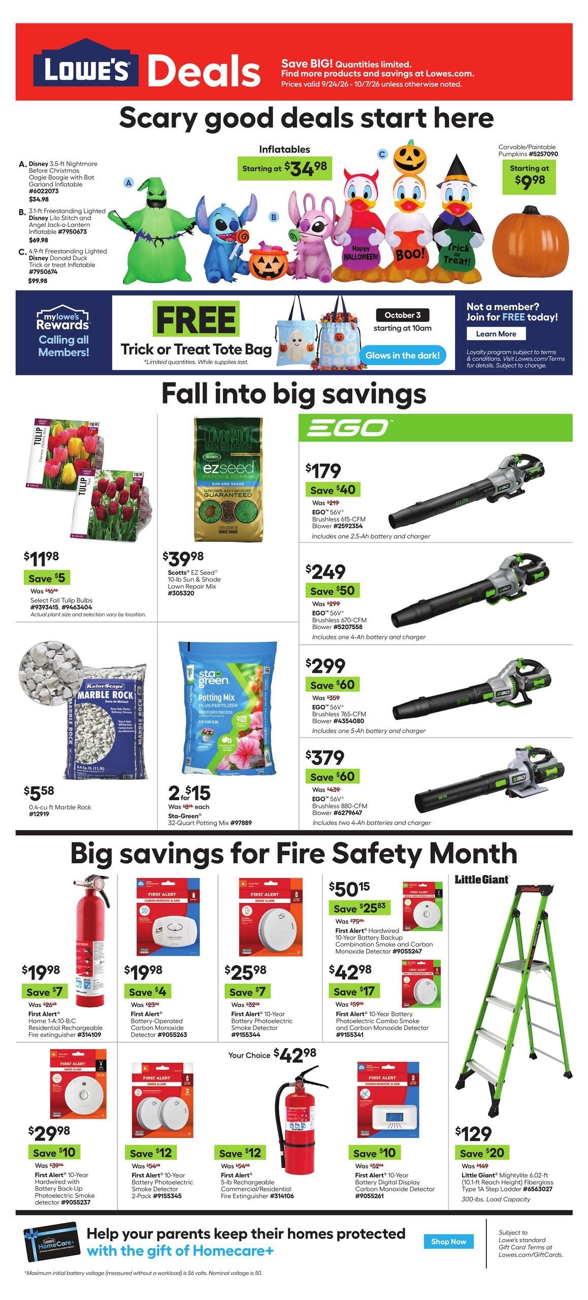 Lowe's (Ozone Park Area, NY) Weekly Ad September 24 - October 7, 2026