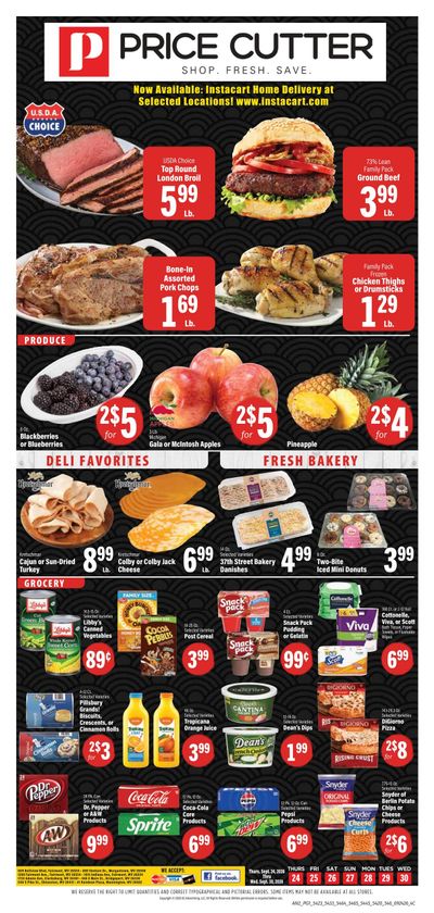 Price Cutter WV Weekly Ad September 24 - 30, 2026