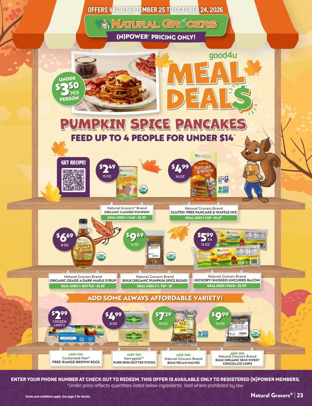 Natural Grocers Health Hotline Magazine Weekly Ad September 25 - October 24, 2026