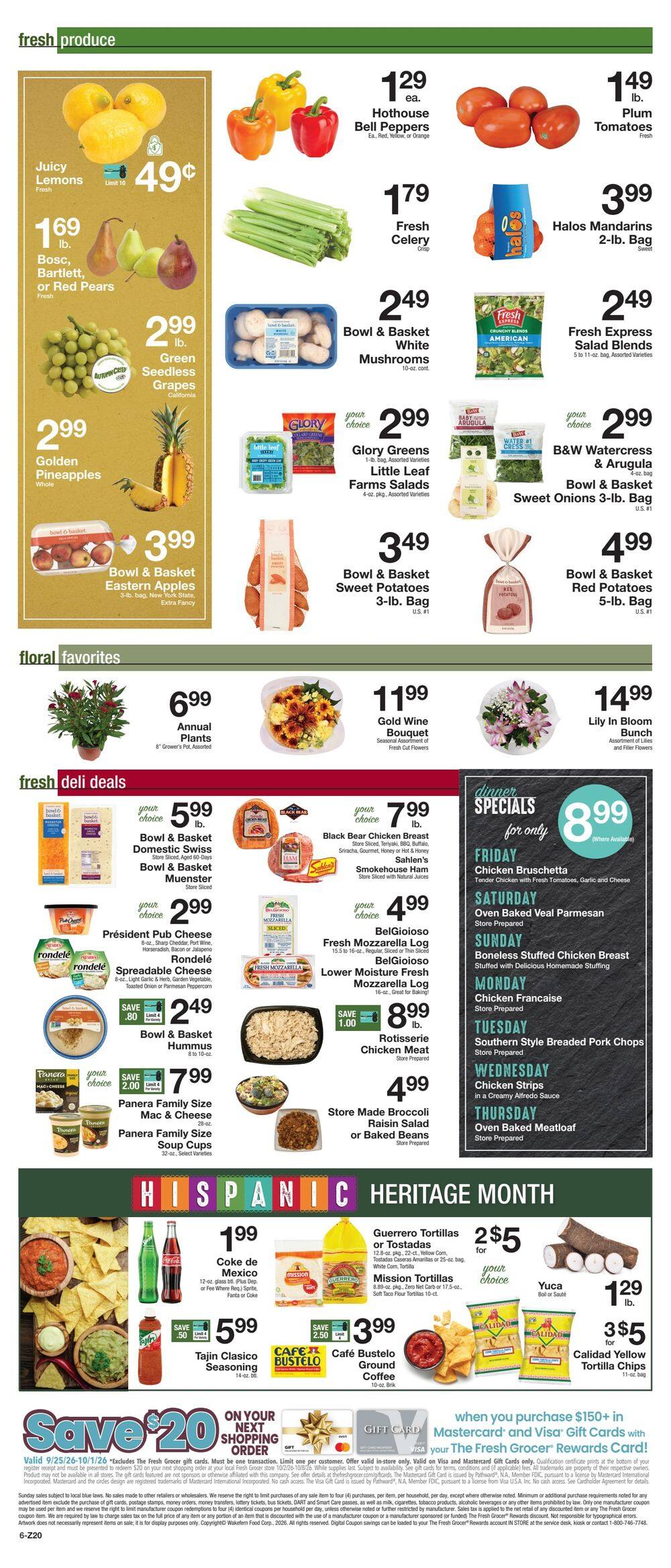 The Fresh Grocer (1880 Stefko Blvd, Bethlehem, PA) Weekly Ad September 25 - October 1, 2026
