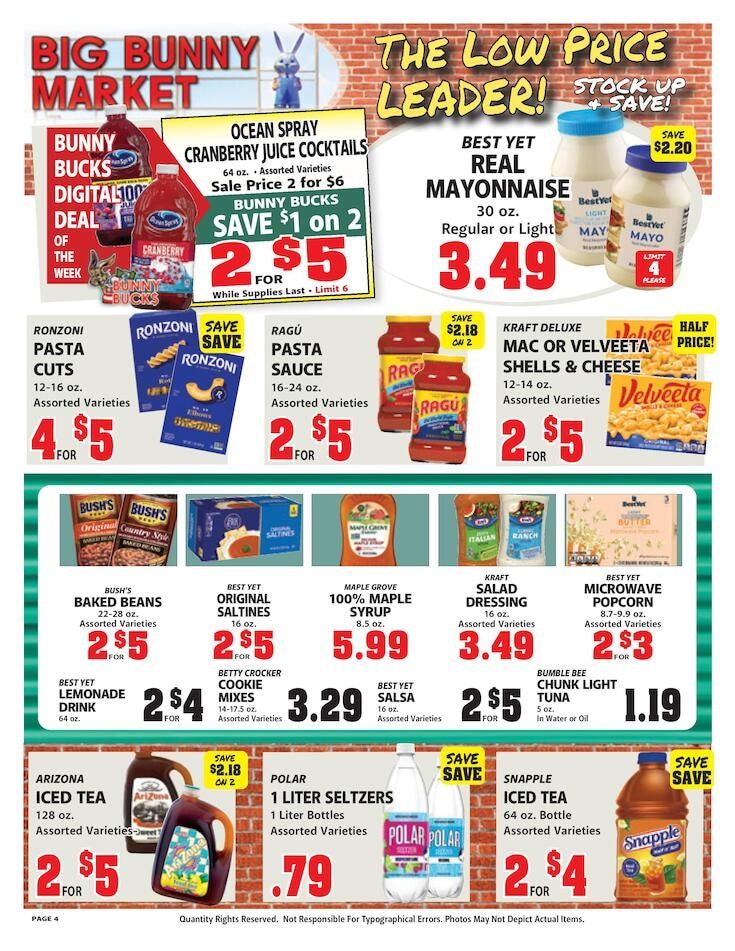 Big Bunny Market Weekly Ad September 25 - October 1, 2026