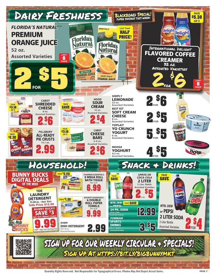 Big Bunny Market Weekly Ad September 25 - October 1, 2026