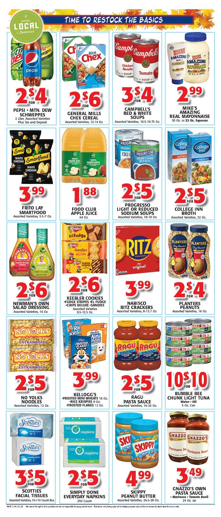 Gnazzo's Food Center Weekly Ad September 23 - 29, 2026
