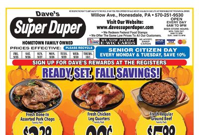 Dave's Super Duper Weekly Ad September 25 - October 1, 2026