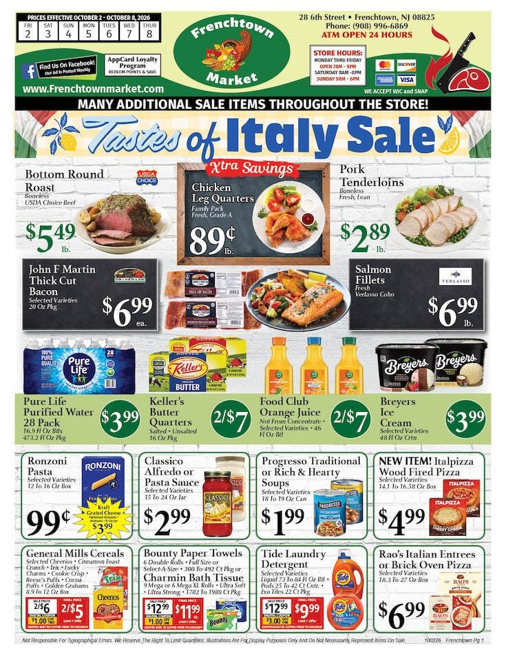 Frenchtown Market Weekly Ad October 2 - 8, 2026