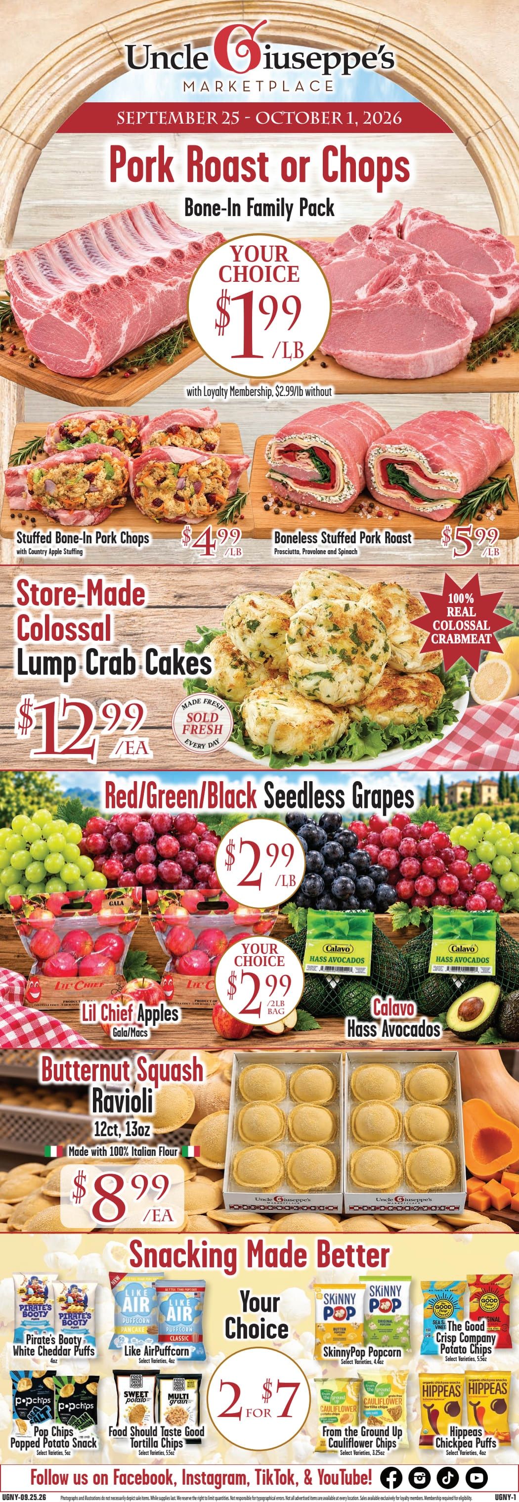 Uncle Giuseppe's Marketplace Weekly Ad September 25 - October 1, 2026