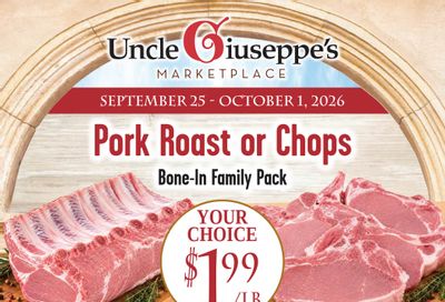 Uncle Giuseppe's Marketplace Weekly Ad September 25 - October 1, 2026