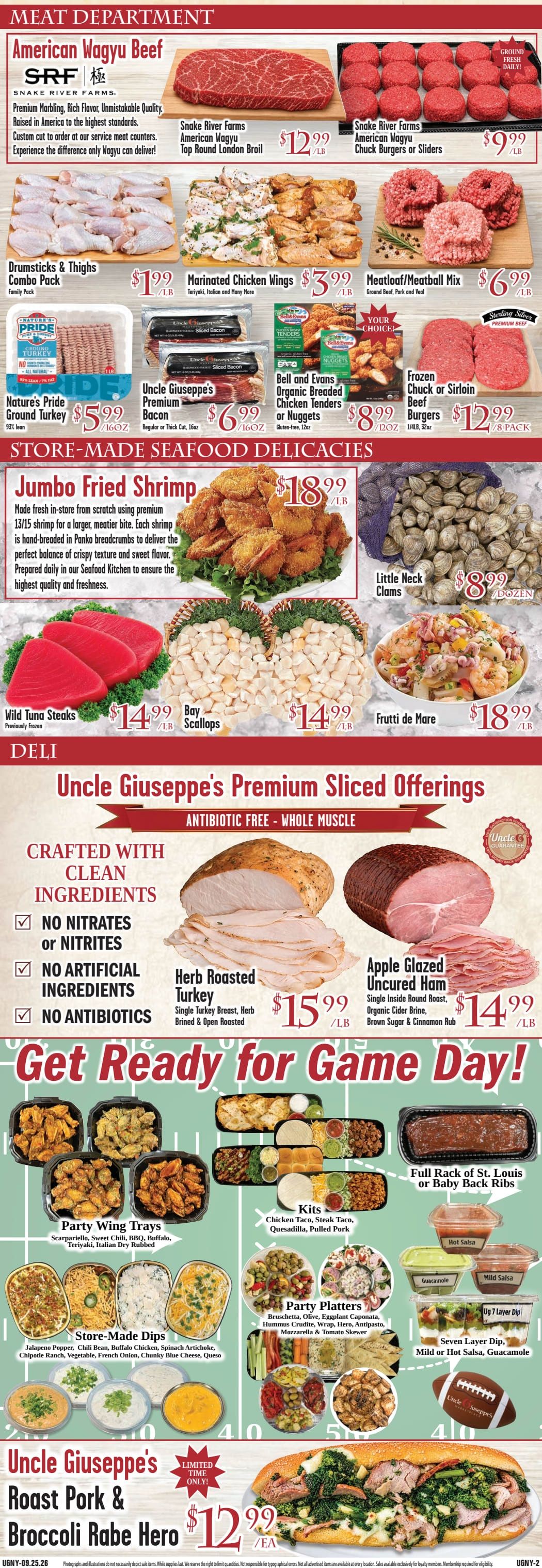 Uncle Giuseppe's Marketplace Weekly Ad September 25 - October 1, 2026