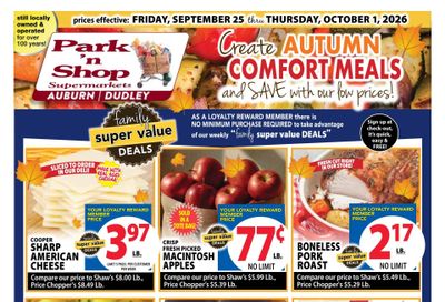 Park 'n Shop Weekly Ad September 25 - October 1, 2026
