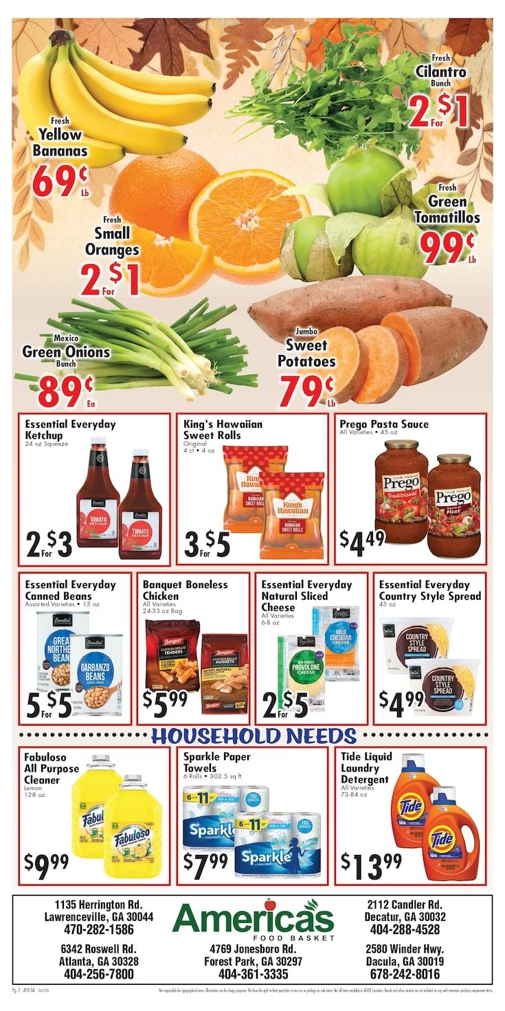 America's Food Basket (Georgia) Weekly Ad September 25 - October 1, 2026