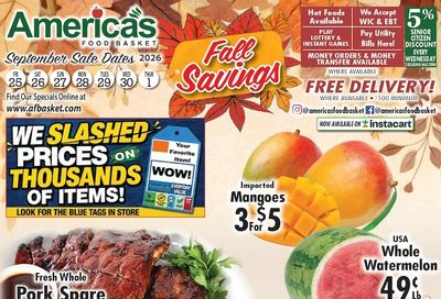 America's Food Basket (Massachusetts) Weekly Ad September 25 - October 1, 2026
