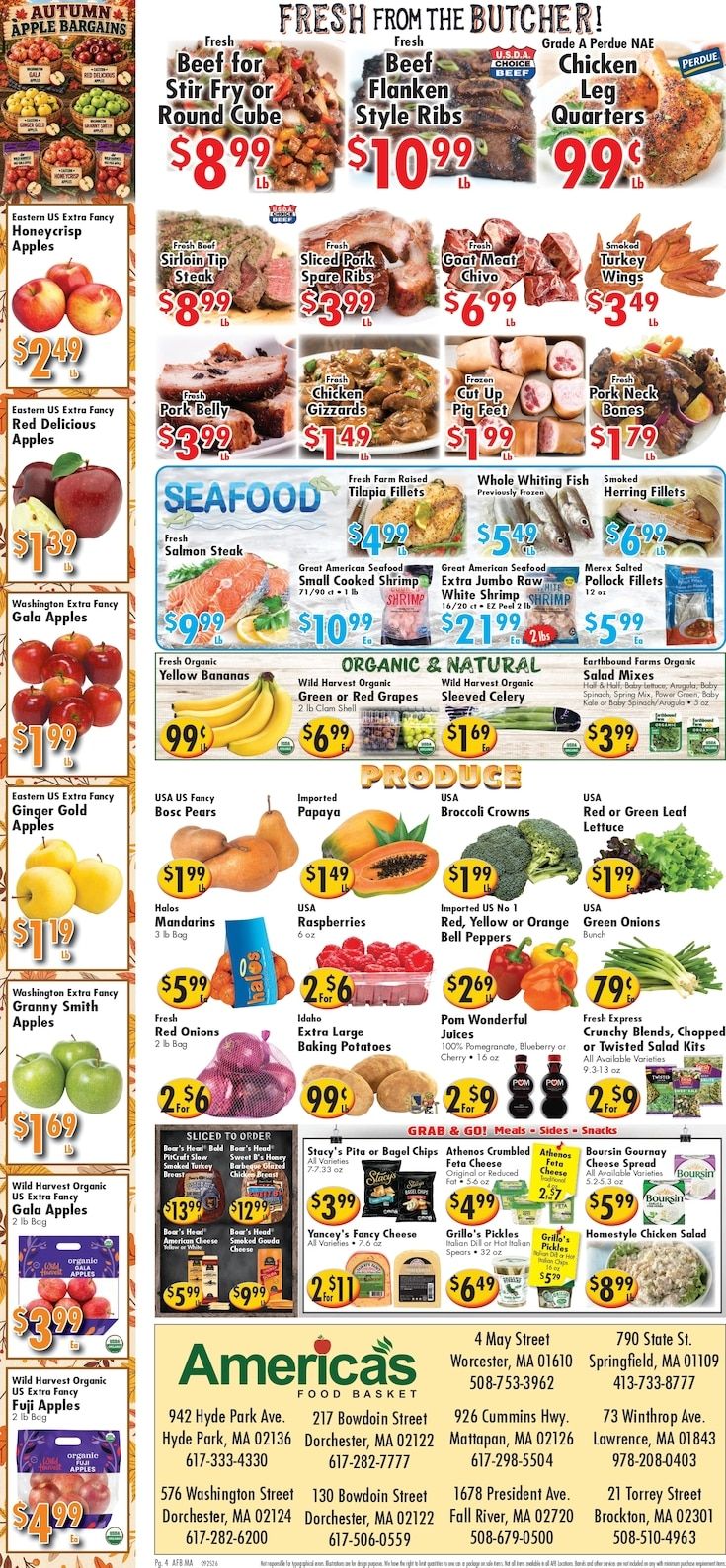 America's Food Basket (Massachusetts) Weekly Ad September 25 - October 1, 2026