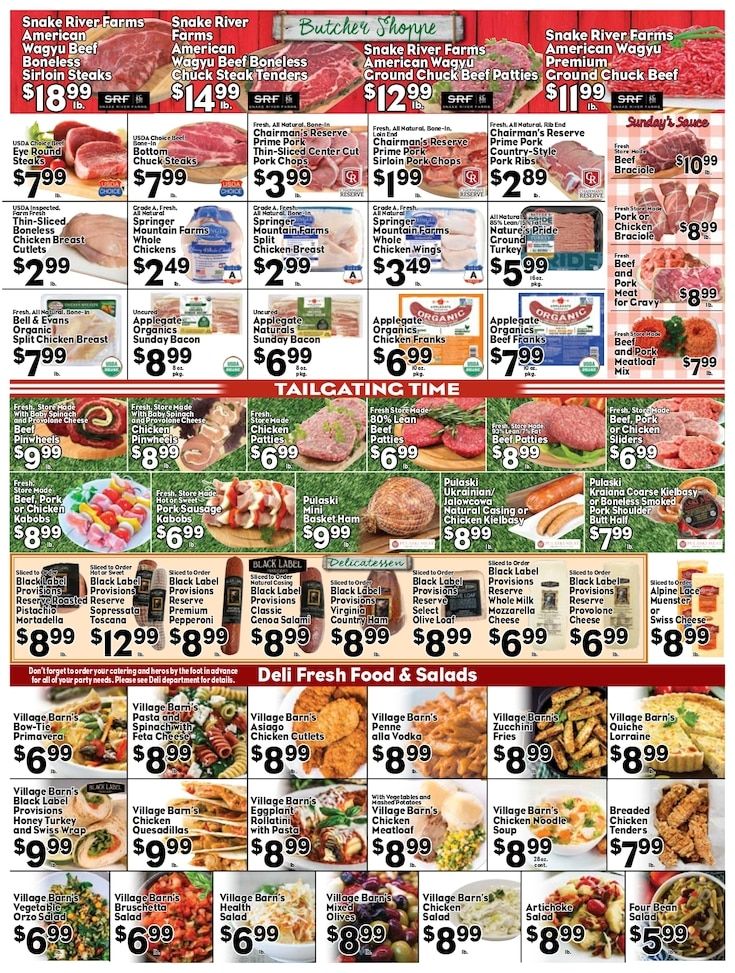Village Barn Fresh Market Weekly Ad September 25 - October 1, 2026