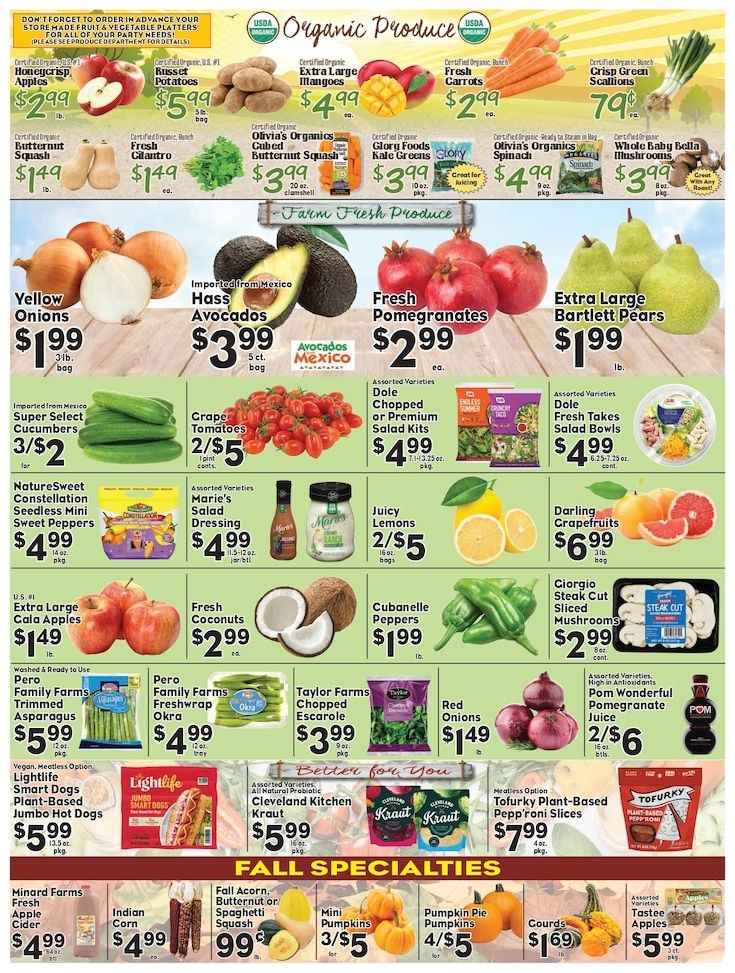 Village Barn Fresh Market Weekly Ad September 25 - October 1, 2026