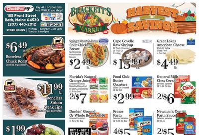 Brackett's Market Weekly Ad September 25 - October 1, 2026