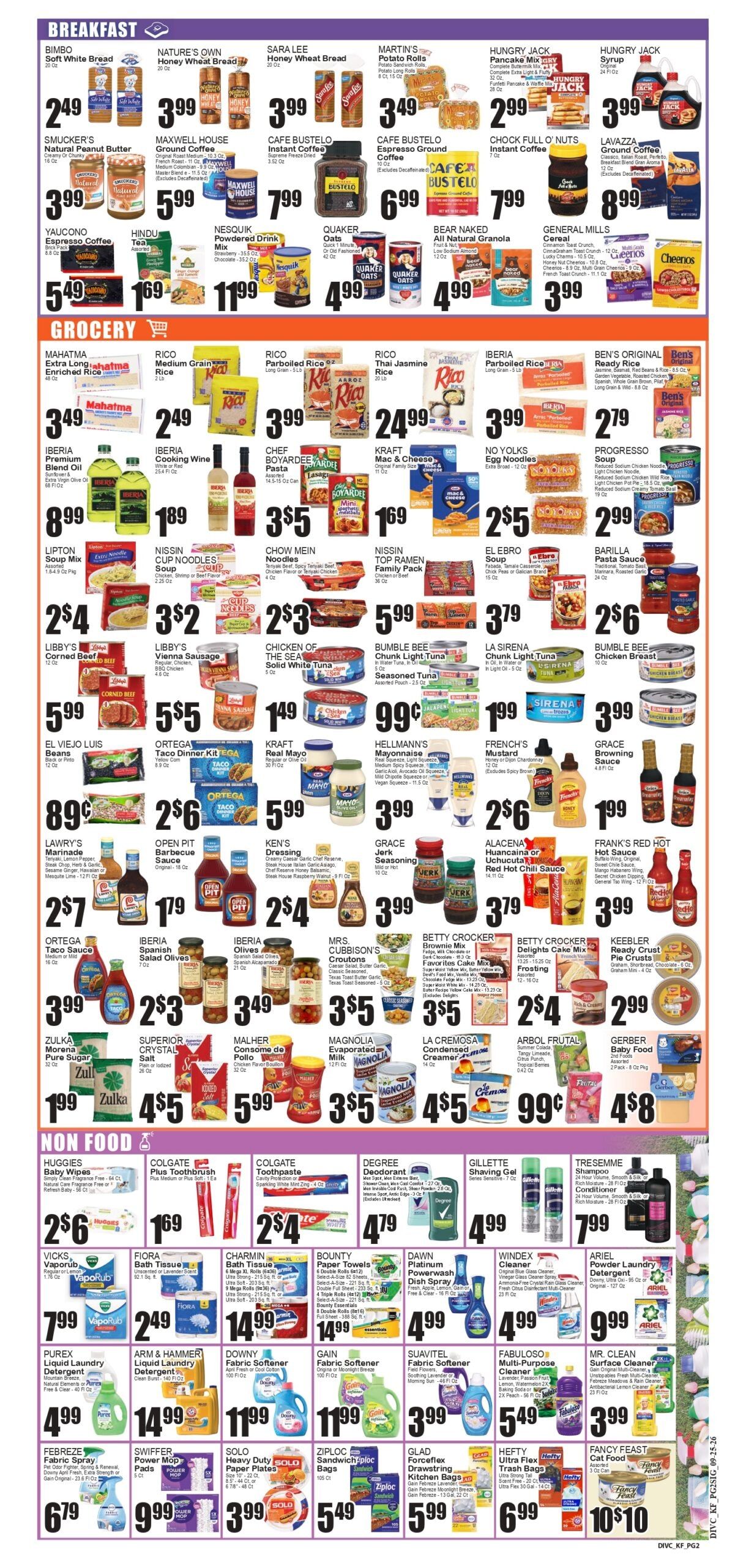 Festival Supermarket Weekly Ad September 25 - October 1, 2026