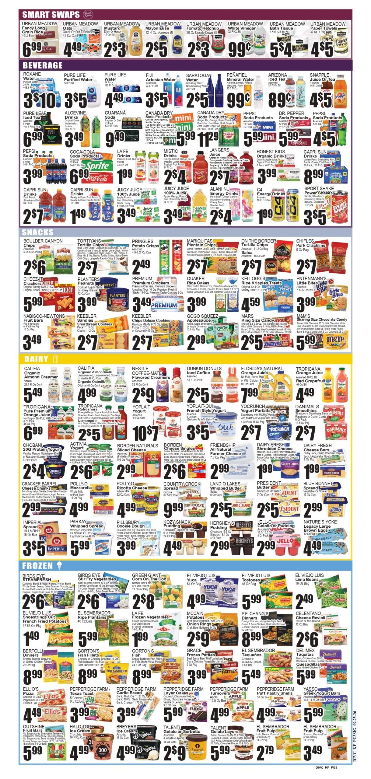 Festival Supermarket Weekly Ad September 25 - October 1, 2026