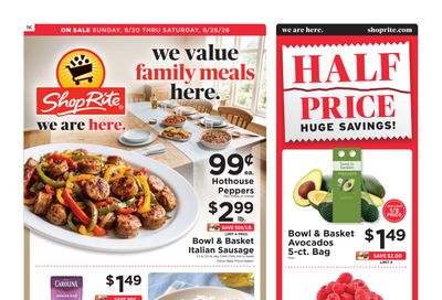 ShopRite (949 Beards Hill Rd, Aberdeen, MD) Weekly Ad September 25 - October 1, 2026