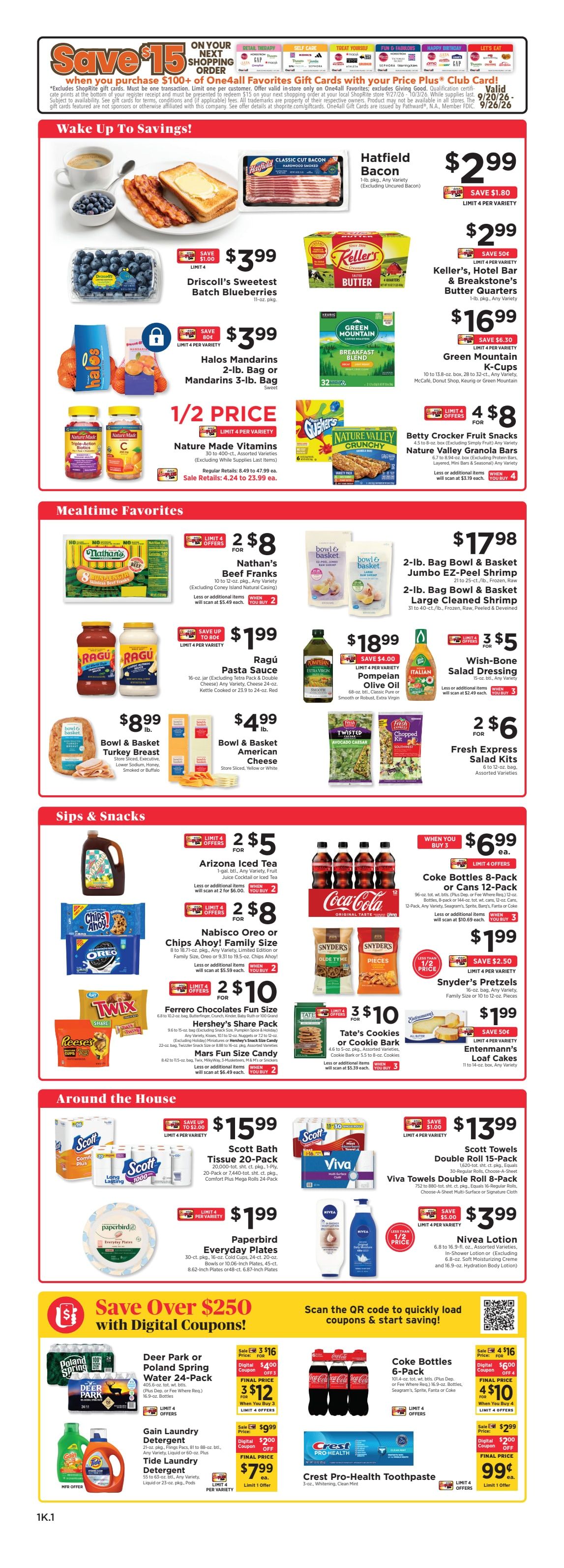 ShopRite (949 Beards Hill Rd, Aberdeen, MD) Weekly Ad September 25 - October 1, 2026