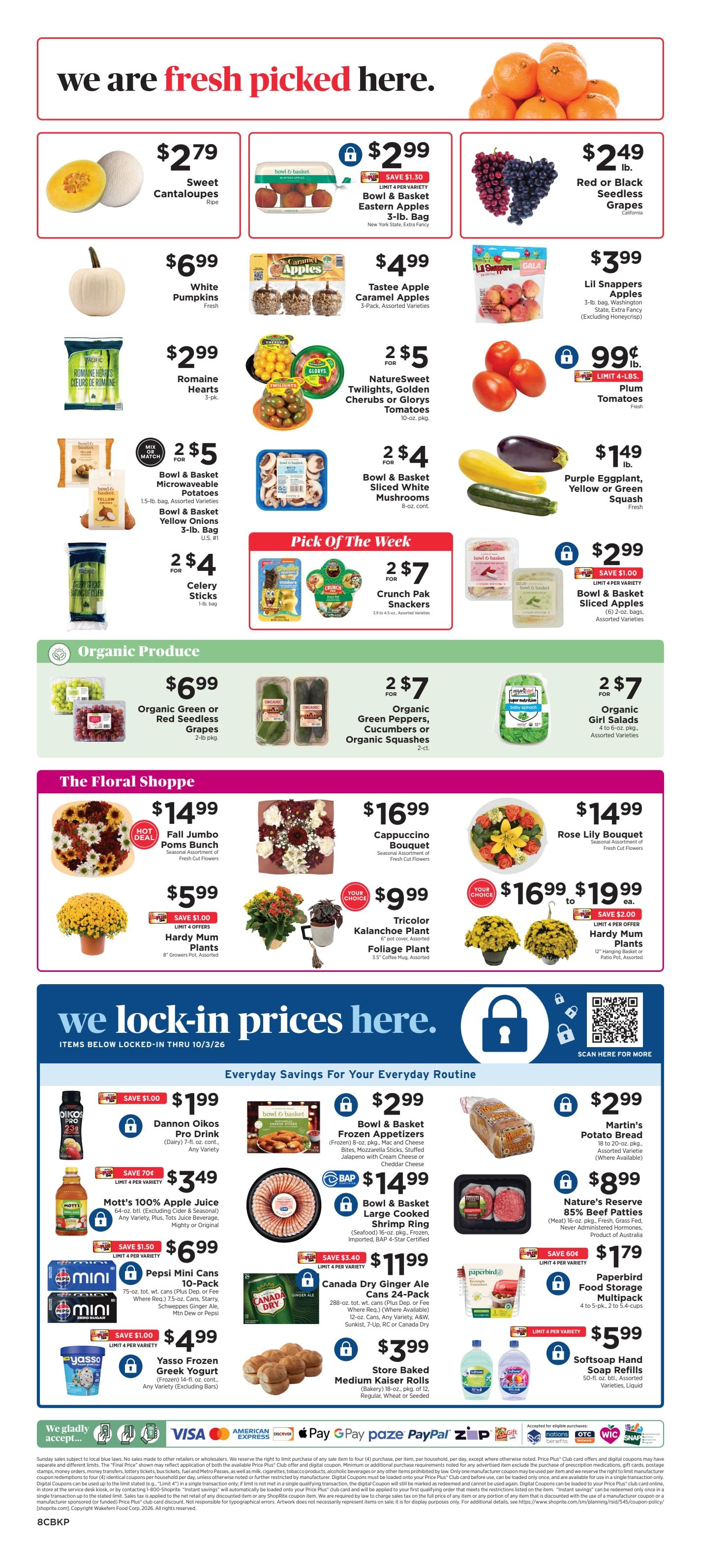 ShopRite (949 Beards Hill Rd, Aberdeen, MD) Weekly Ad September 25 - October 1, 2026