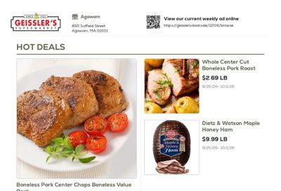 Geissler's Supermarket Weekly Ad September 25 - October 1, 2026