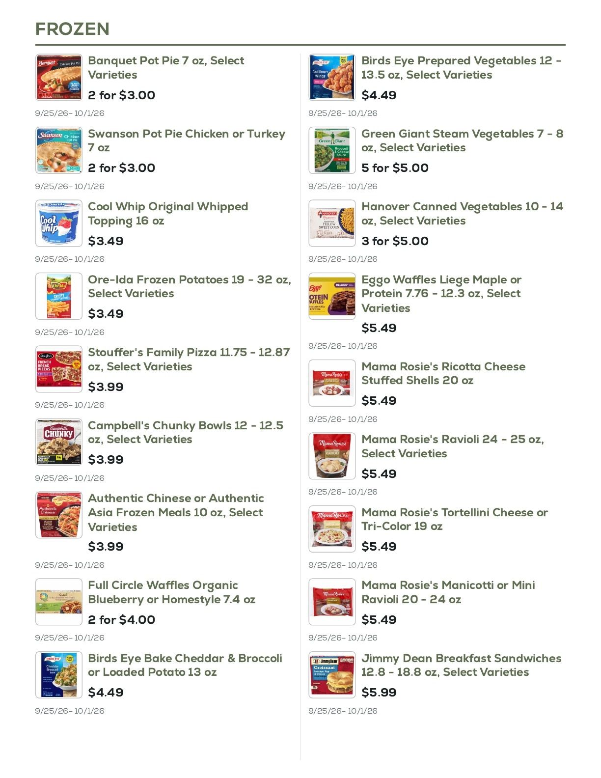 Geissler's Supermarket Weekly Ad September 25 - October 1, 2026