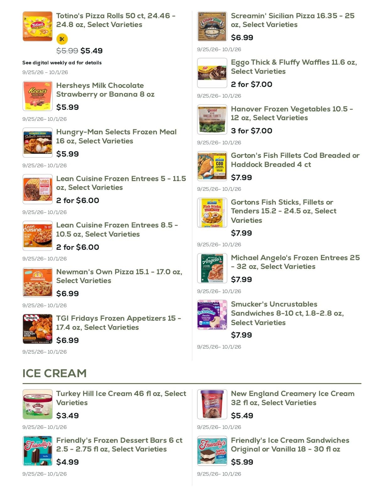 Geissler's Supermarket Weekly Ad September 25 - October 1, 2026