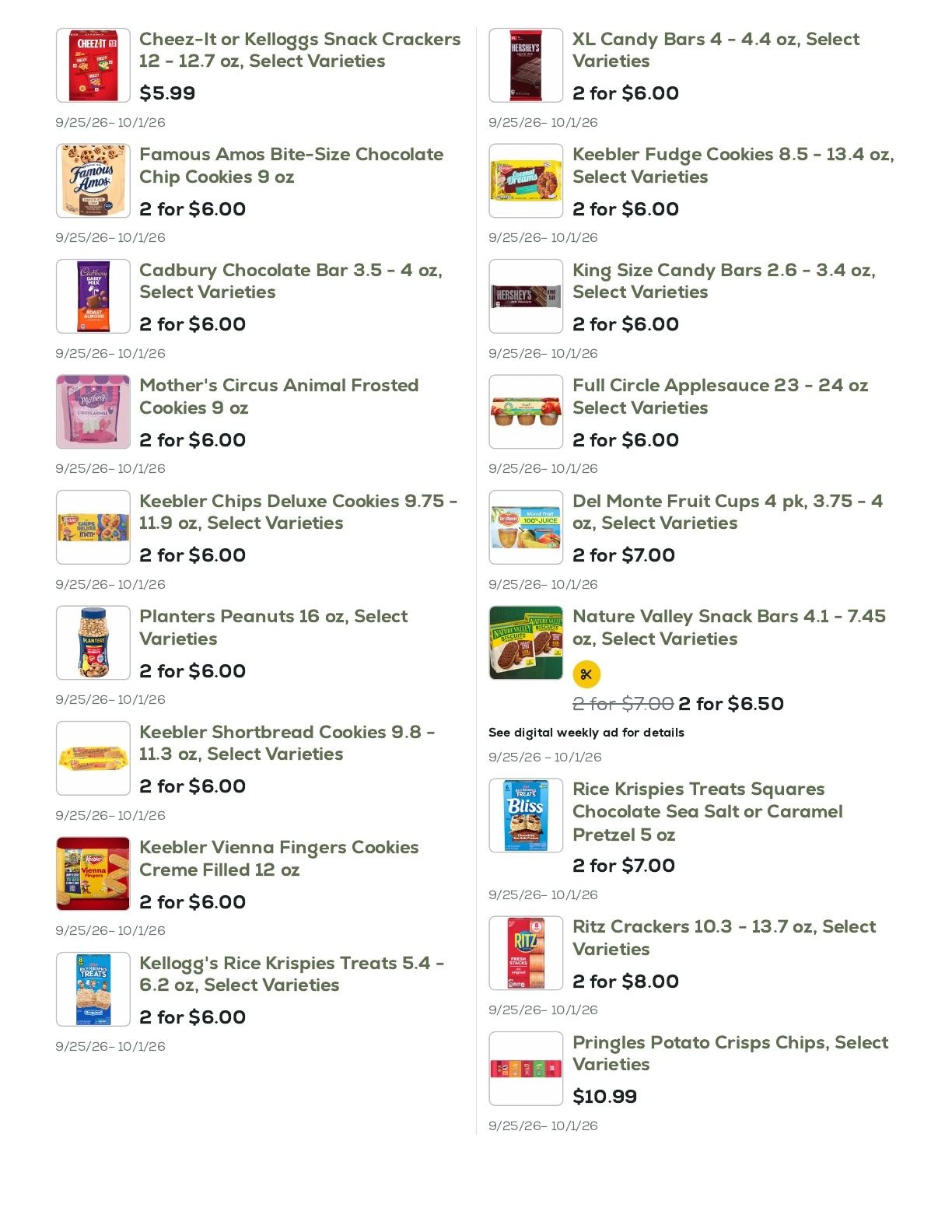 Geissler's Supermarket Weekly Ad September 25 - October 1, 2026