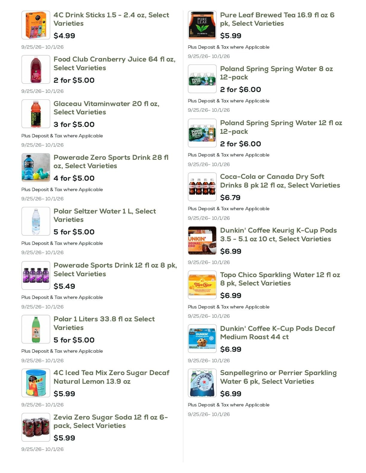 Geissler's Supermarket Weekly Ad September 25 - October 1, 2026