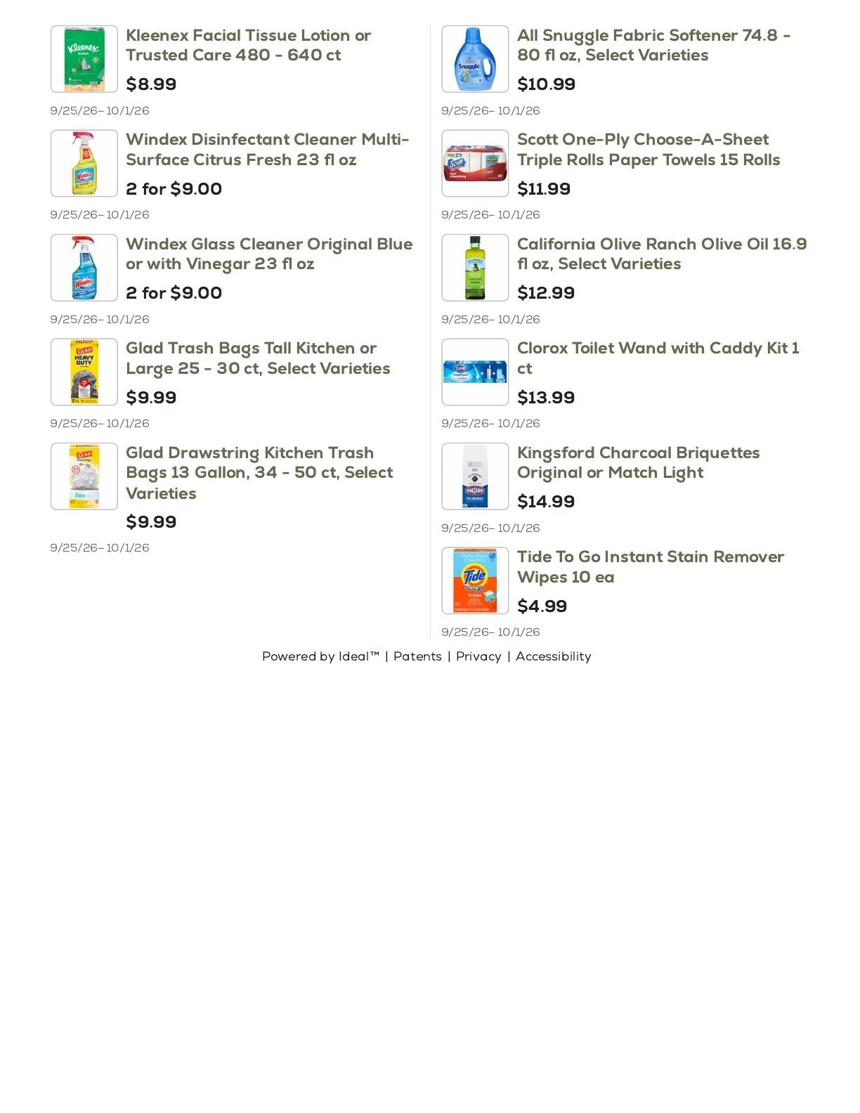 Geissler's Supermarket Weekly Ad September 25 - October 1, 2026