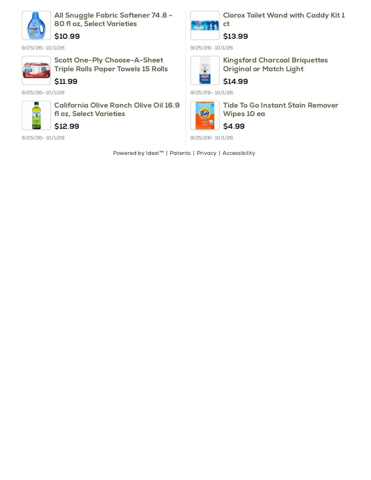 Geissler's Supermarket Weekly Ad September 25 - October 1, 2026