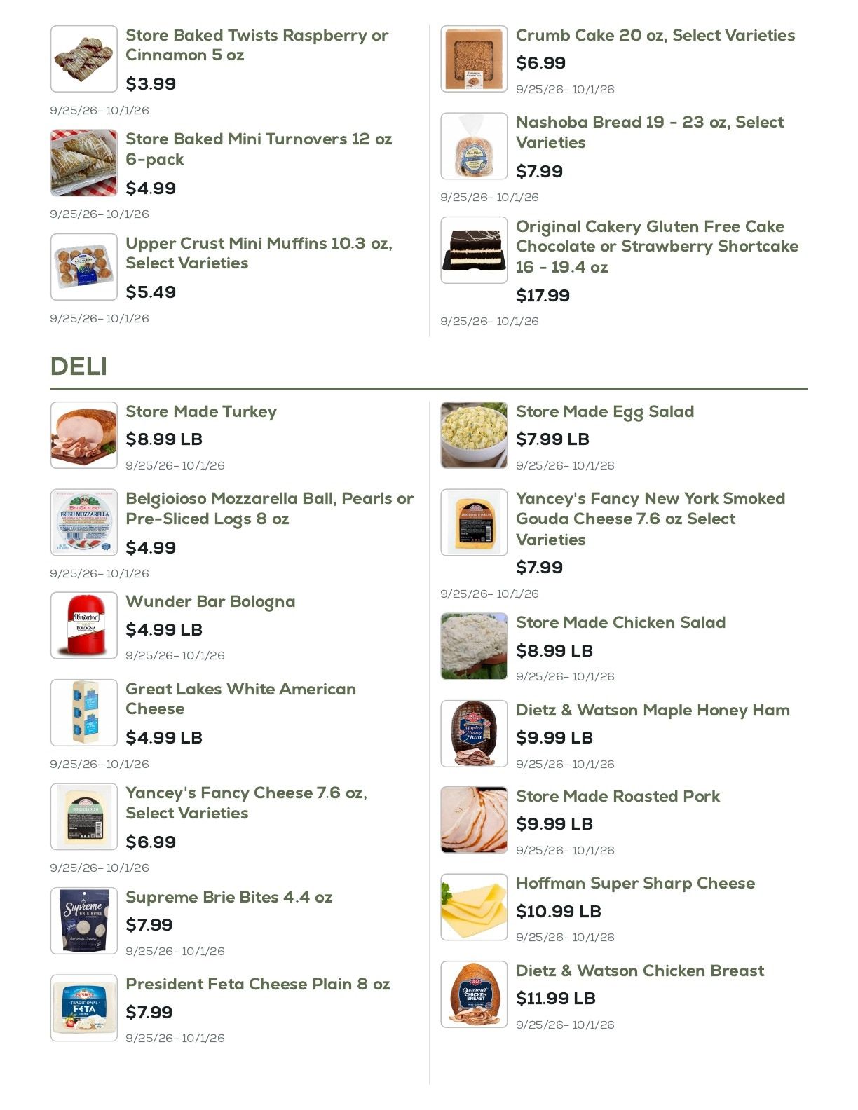 Geissler's Supermarket Weekly Ad September 25 - October 1, 2026