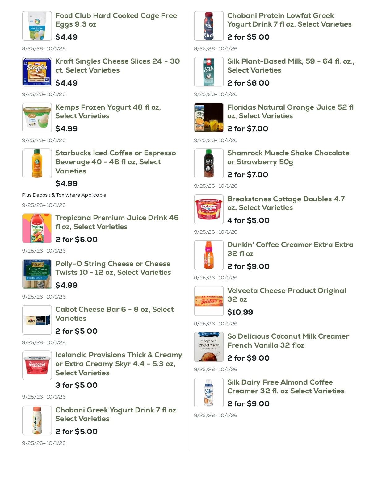 Geissler's Supermarket Weekly Ad September 25 - October 1, 2026