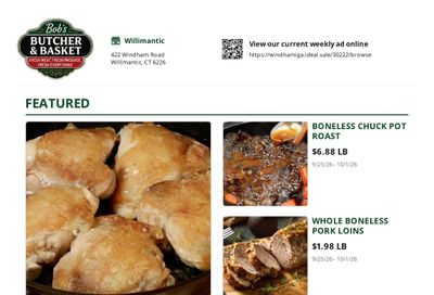 Bob's Butcher & Basket Weekly Ad September 25 - October 1, 2026